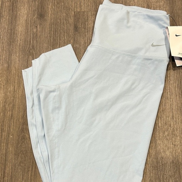 Nike Pants - Nike Zenvy Dri-FIT Gentle-Support High-Waisted Leggings Light Blue Womens Large